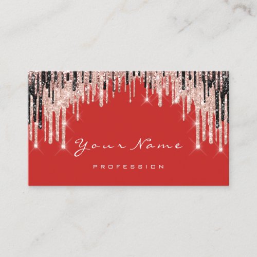 Makeup Artist Rose White Red Wax Appointment Card