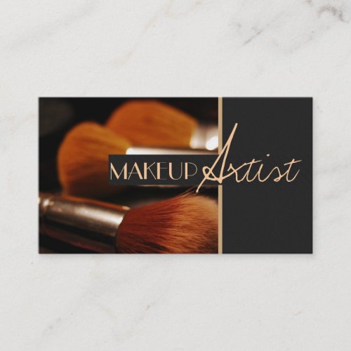 MakeUp Artist, Salon, Beauty, Cosmetologist Business Card
