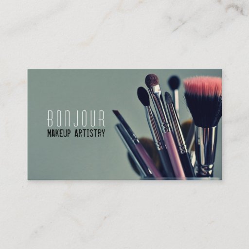 Customizable MakeUp Artist, Salon, Beauty, Cosmetologist Business Card Template