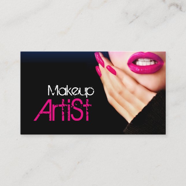 Makeup Artist Salon Business Card (Front)
