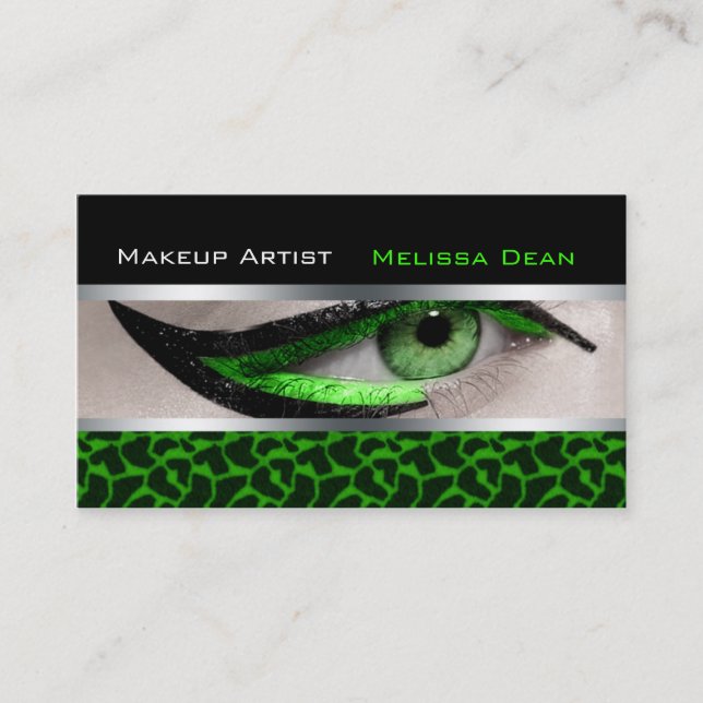 Makeup Artist Salon Print Business Card (Front)