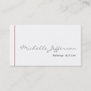 Makeup Artist Script Charming Business Card