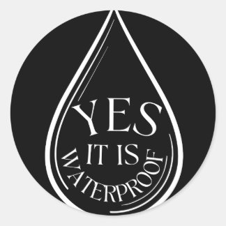 Makeup Artist Sticker- Yes, its waterproof Classic Round Sticker