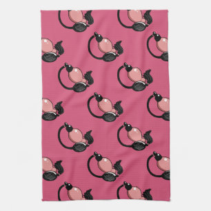 Makeup Artist Vintage Pink Perfume Bottles Towel