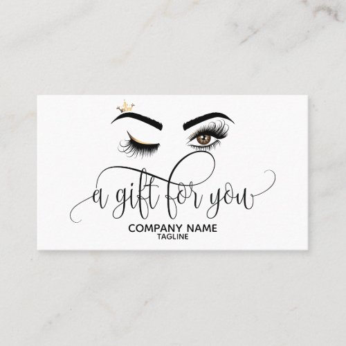 Makeup artist Wink Eye Beaut Certificate Gift Card