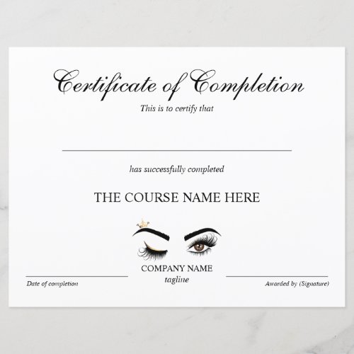 Makeup artist Wink Eye Beauty  Course Completion
