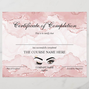 Makeup artist Wink Eye Beauty Course Completion