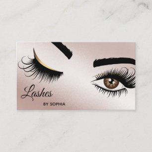 Makeup artist Wink Eye Beauty Salon Lash Extension Business Card
