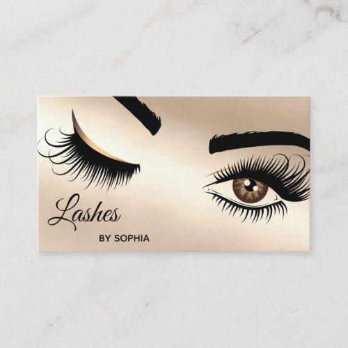 Makeup artist Wink Eye Beauty Salon Lash Extension Business Card