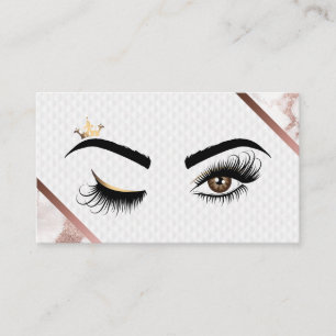 Makeup artist Wink Eye Beauty Salon Lash Extension Business Card