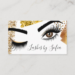 Makeup artist Wink Eye Beauty Salon Lash Extension Business Card
