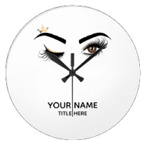 Makeup artist Wink Eye Beauty Salon Lash Extension Large Clock Makeup artist Wink Eye Beauty Salon Lash Extension Large Clock