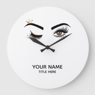 Makeup artist Wink Eye Beauty Salon Lash Extension Large Clock