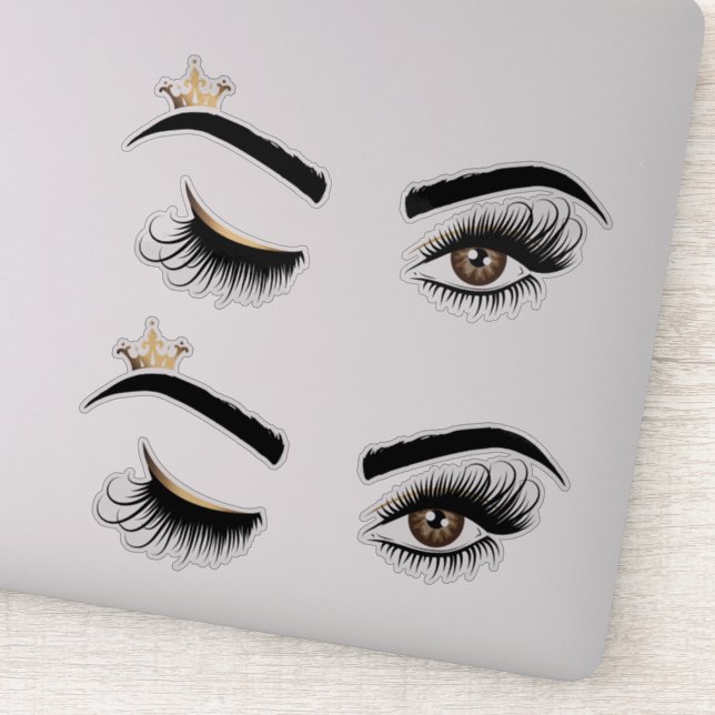 Makeup artist Wink Eye Beauty Salon Lash Extension Sticker (Detail)
