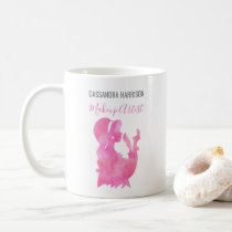 Makeup Artist Woman Silhouette Watercolor Beauty Coffee Mug