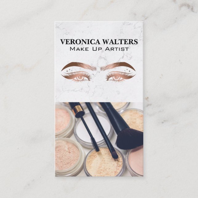 Makeup Artist | Womens Beauty | Eyes Business Card (Front)