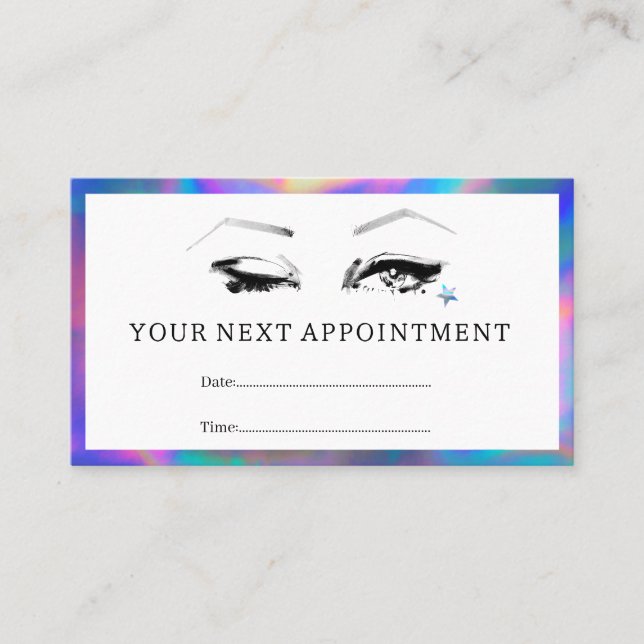 Makeup artist your next appointment card (Front)