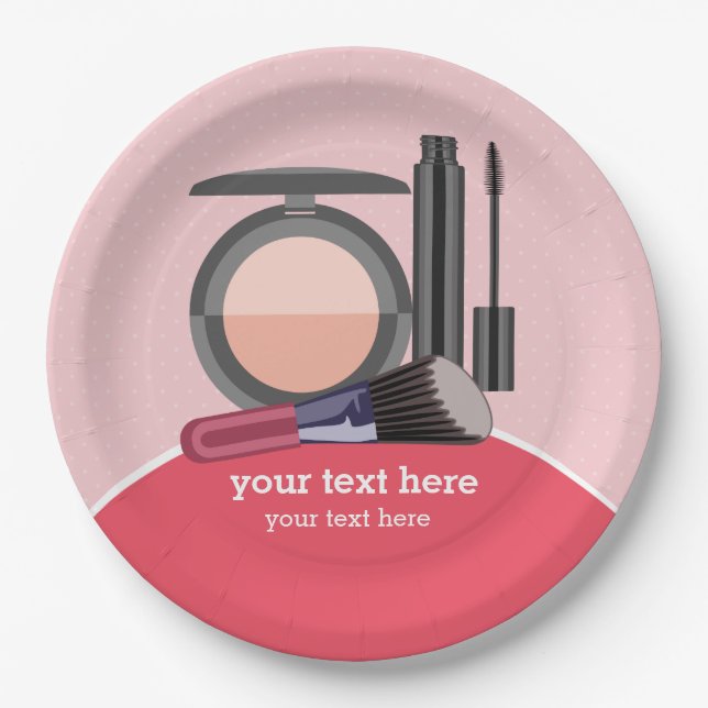 Makeup artists paper plates (Front)