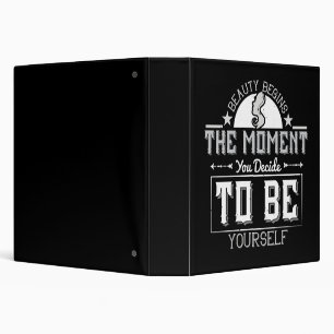 Makeup - Beauty Begins In This Moment 3 Ring Binder