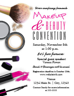 Makeup Party Flyers Zazzle