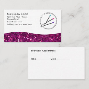 Makeup Beauty Hair Appointment Business Cards