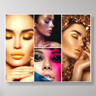 Makeup Beauty Hair Stylist Salon 6 photo college Acrylic Photo Tile