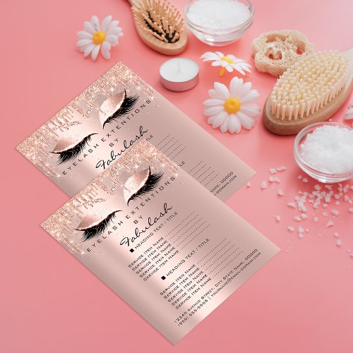 Makeup Beauty Salon Brown Glitter Price List Lash1 Flyer