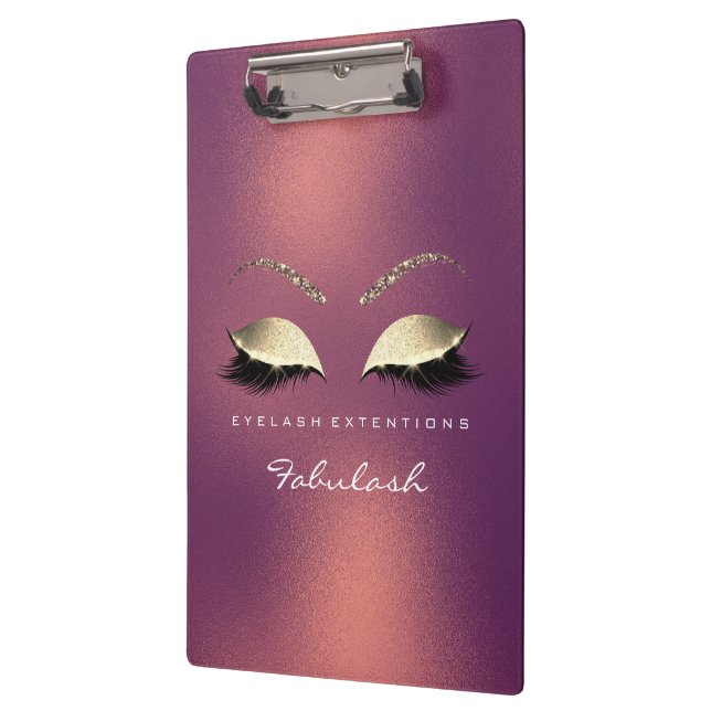 Makeup Beauty Studio Lashes Copper Bronze Luxury Clipboard (Left)