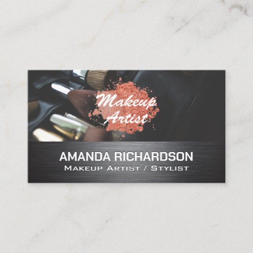 Makeup Brushes  Beauty Business Card
