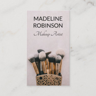 Makeup Brushes   Makeup Artist Appointment Card