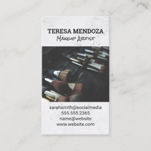 Makeup Brushes Set Business Card