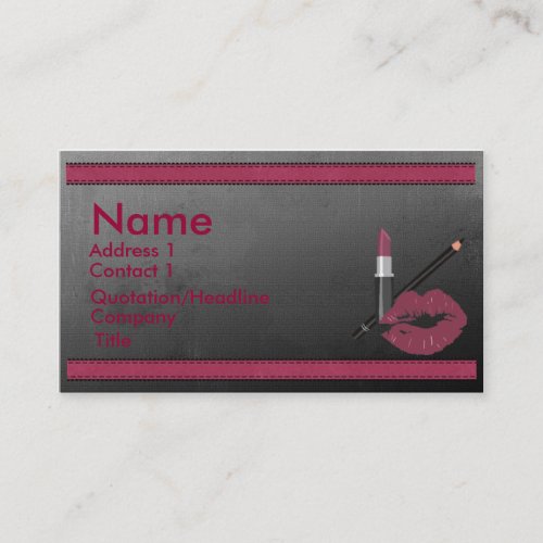 Makeup business card