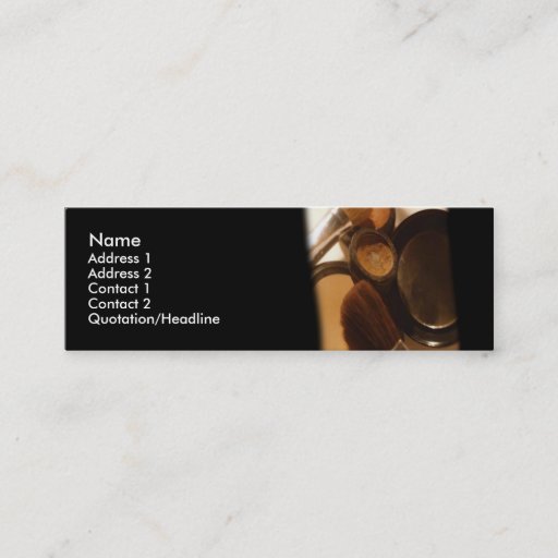 Customizable Makeup Business Card