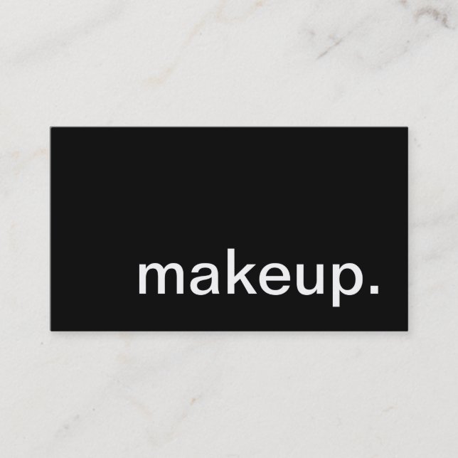 makeup. business card (Front)