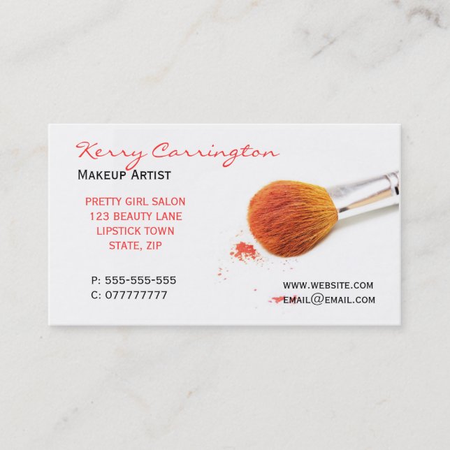 Makeup business cards (Front)