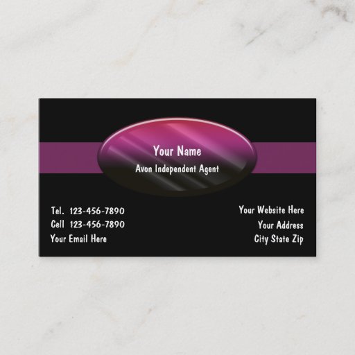 Customizable Makeup Business Cards