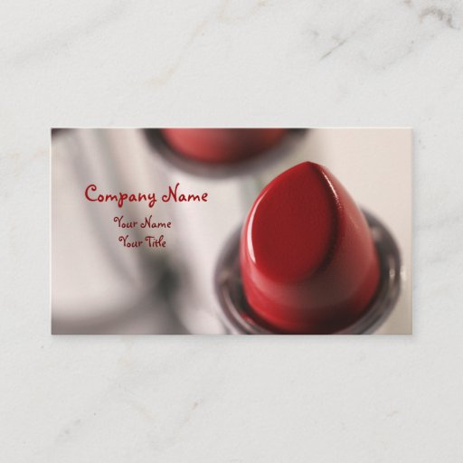 Customizable Makeup Business Cards