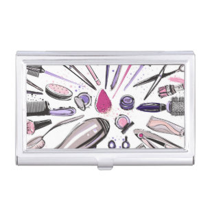 Makeup Circle Design Business Card Case
