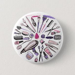 Makeup Circle Design Button