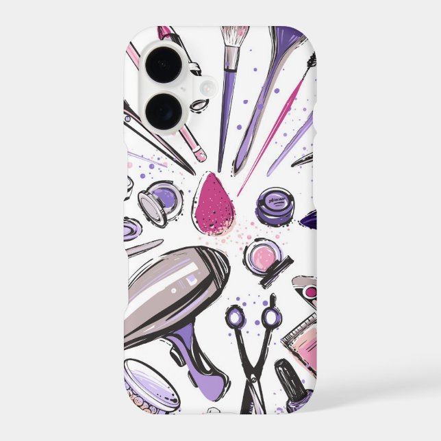 Makeup Circle Design Iphone Case (Back)