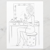 makeup, coloring page (Front)