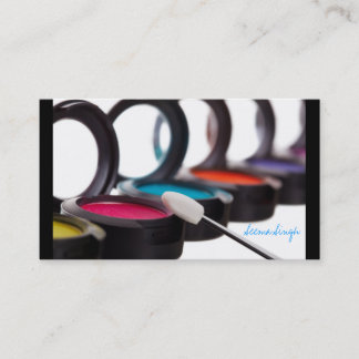 Makeup Cosmetic Artist Eyeshadows Business Card