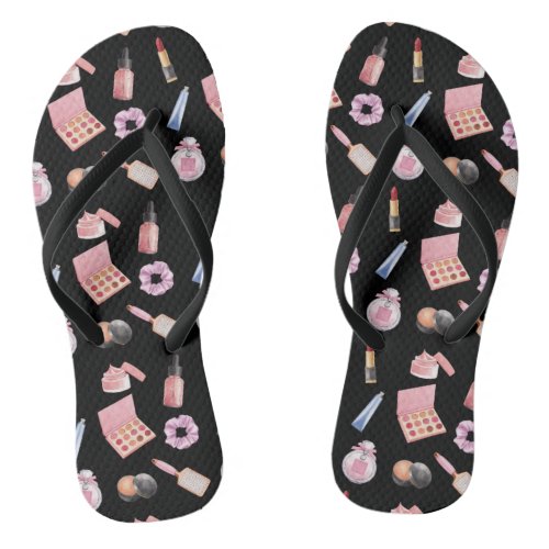 Makeup Cosmetics Beauty Pattern Cosmetology Flip Flops