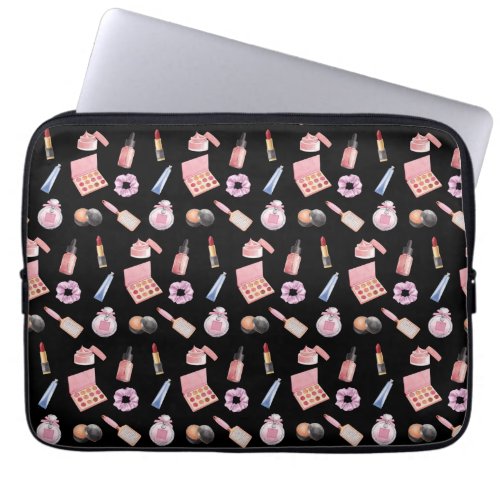 Makeup Cosmetics Beauty Pattern Cosmetology Laptop Laptop Sleeve