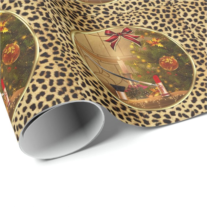 Makeup Cosmetics Christmas Wrapping Paper Zazzle