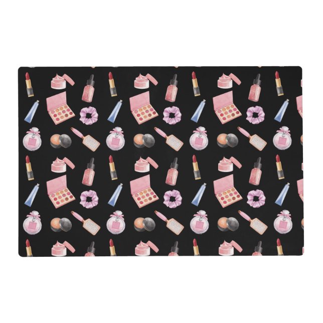 Makeup Cosmetics Pattern Cosmetology Placemat (Front)