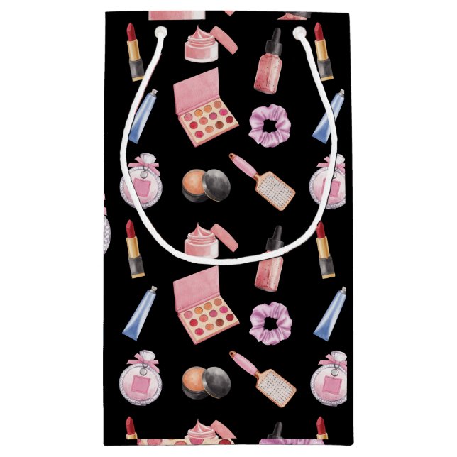 Makeup Cosmetics Pattern Cosmetology Small Gift Bag (Back)