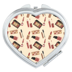 Makeup Cosmetics Pattern Cute Cosmetology Compact Mirror
