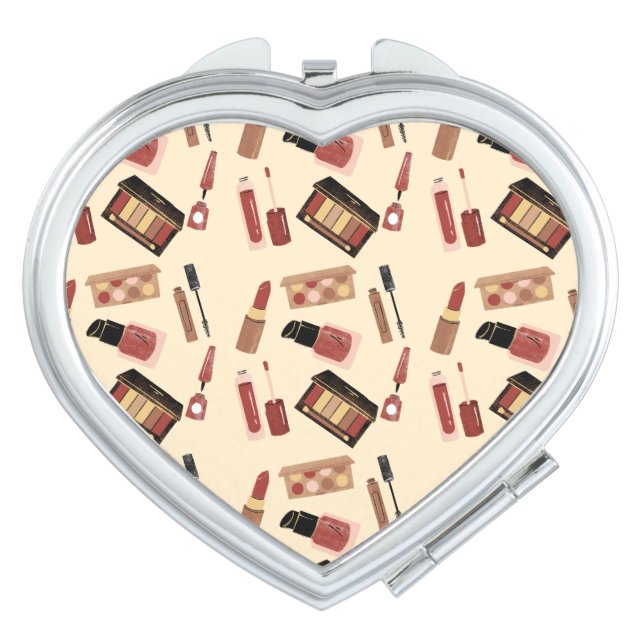 Makeup Cosmetics Pattern Cute Cosmetology Compact Mirror (Front)