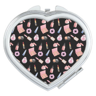 Makeup Cosmetics Pattern Cute Cosmetology Compact  Mirror